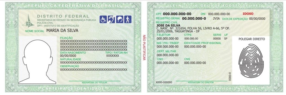 Nova carteira de identidade reúne diversos documentos e já é emitida no DF  | Distrito Federal | G1